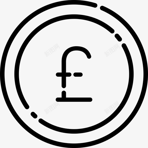 大英镑硬币生意局图标svg_新图网 https://ixintu.com 大英镑硬币 局 生意