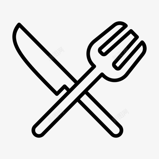餐厅餐叉餐具图标svg_新图网 https://ixintu.com 餐具 餐厅 餐叉