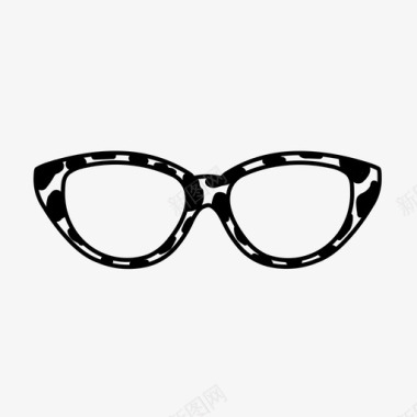 龟壳猫眼眼镜猫眼镜框图标图标