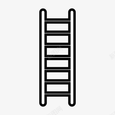 梯子水平台阶图标图标