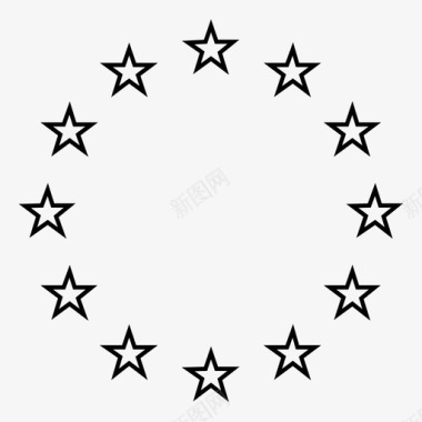 欧盟12星图标图标