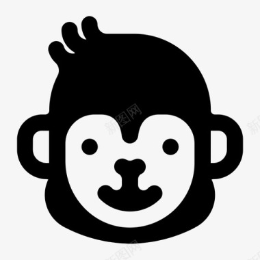 猴子动物丛林图标图标