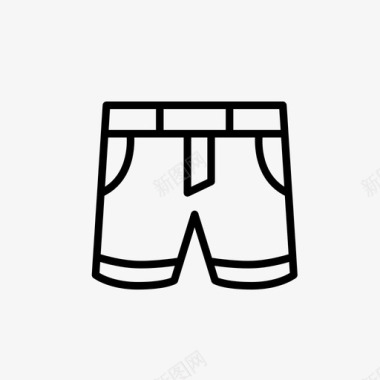 百慕大短裤衣服牛仔图标图标