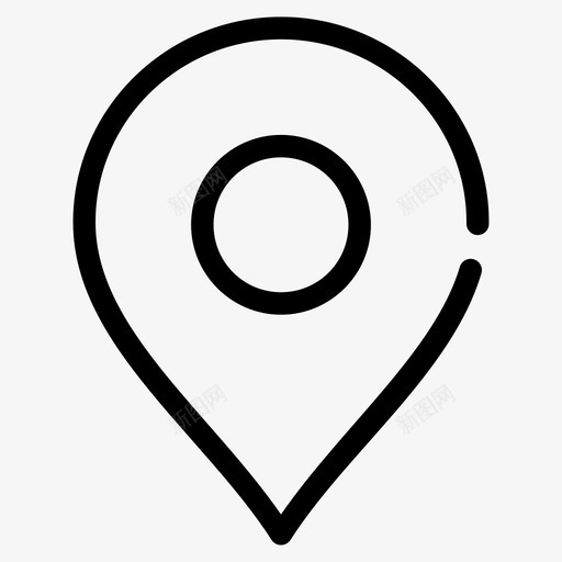 位置地图定位导航图标svg_新图网 https://ixintu.com 位置 地图定位 基本 导航