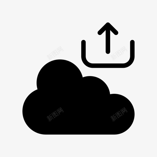 云上传数据库开发图标svg_新图网 https://ixintu.com 云上传 商业glyphs第11卷 开发 数据库 服务器