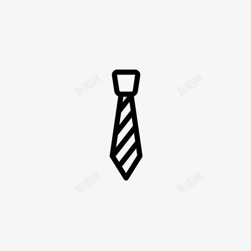 领带商务装正装图标svg_新图网 https://ixintu.com 商务装 正装 领带