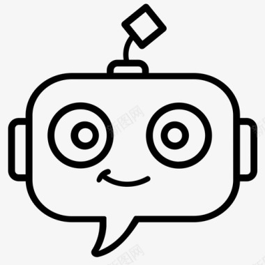 聊天机器人人工智能机器人图标图标