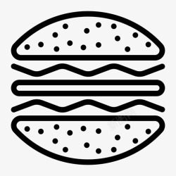 餐厅商业计划书汉堡快餐食品图标高清图片