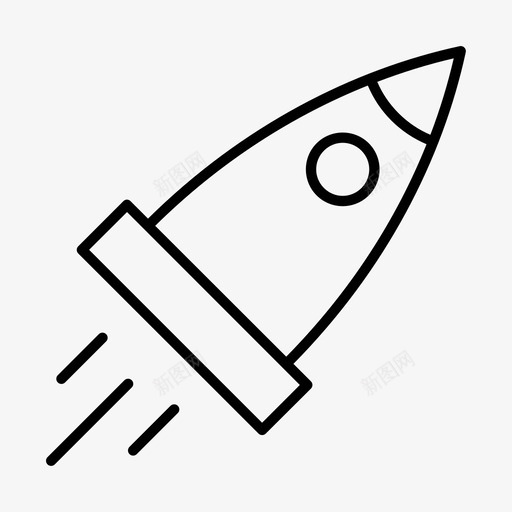 发射导弹火箭图标svg_新图网 https://ixintu.com 发射 太空 导弹 火箭 电子商务 起飞