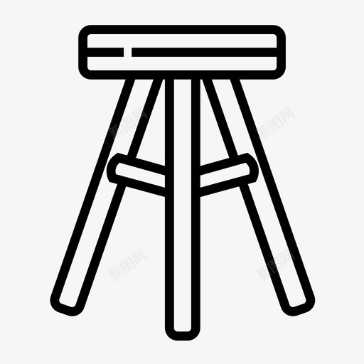 凳子椅子家具图标svg_新图网 https://ixintu.com 内饰 凳子 家具 座椅 椅子