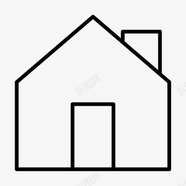房子房产不动产图标图标