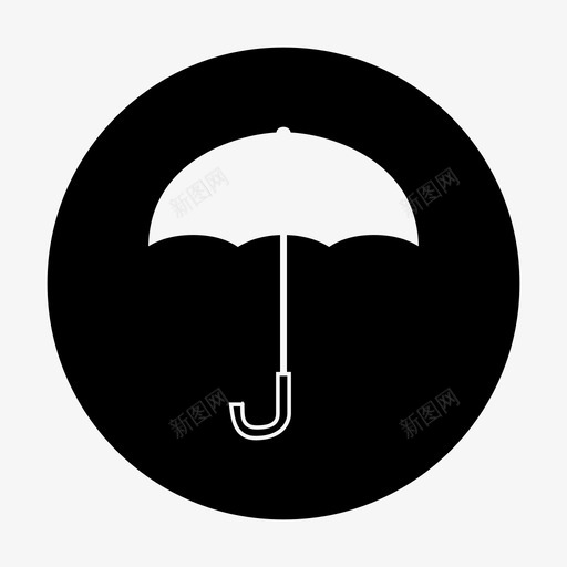 伞保护下雨图标svg_新图网 https://ixintu.com 下雨 伞 保护 天气
