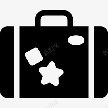 旅行行李机场航站楼图标图标