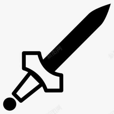 剑匕首武器图标图标