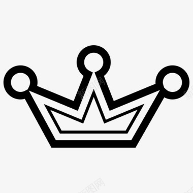 王冠成就国王图标图标