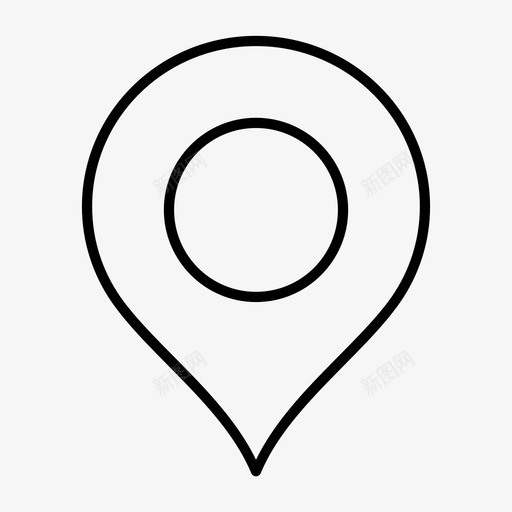 地图图钉位置地点图标svg_新图网 https://ixintu.com 位置 占位符 地图图钉 地点 用户界面