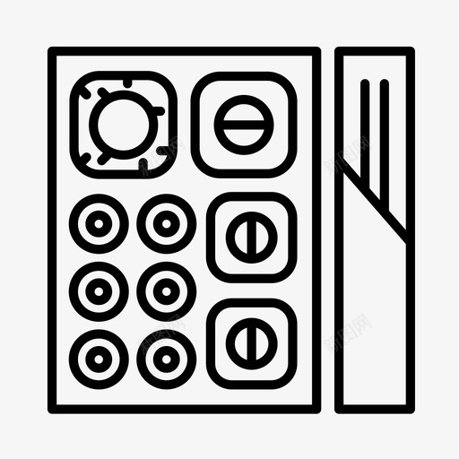 寿司食物日式图标svg_新图网 https://ixintu.com 午餐 寿司 寿司卷 日式 食物