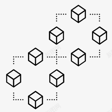区块链加密安全图标图标