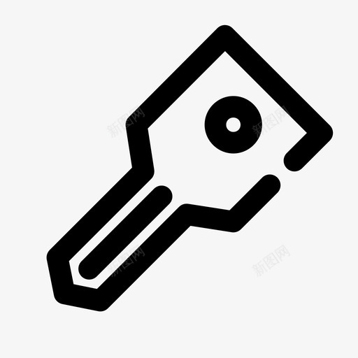 钥匙上锁挂锁图标svg_新图网 https://ixintu.com 上锁 基本间隙粗体 安全 挂锁 电源 钥匙