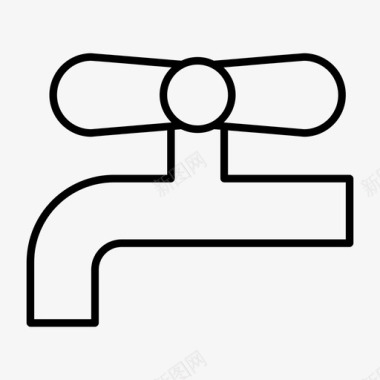 水龙头滴水水图标图标