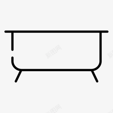 浴缸排水管淋浴图标图标