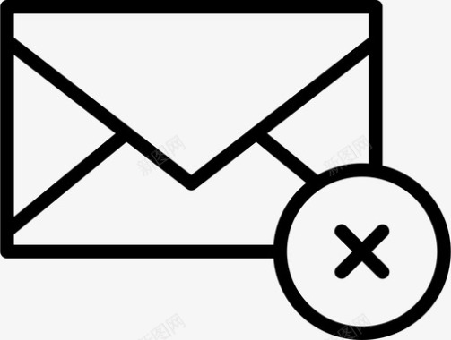 信封错误邮件图标图标