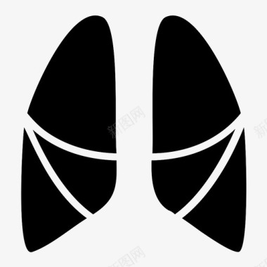 肺医学器官图标图标