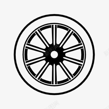 车轮汽车轮胎定制图标图标
