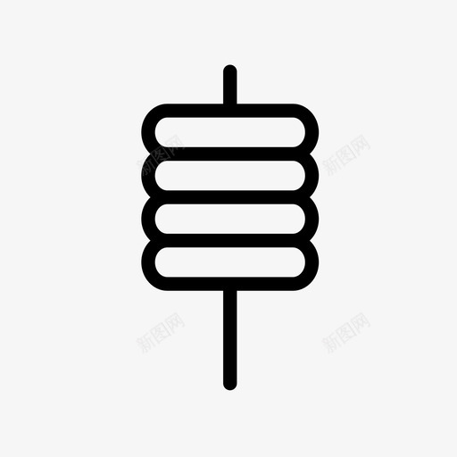 油炸年糕街头小吃韩国美食图标svg_新图网 https://ixintu.com 油炸年糕 街头小吃 韩国美食