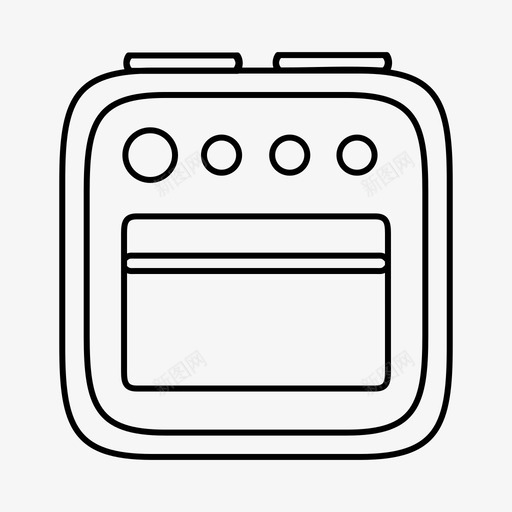 烘焙烹饪选择煤气灶图标svg_新图网 https://ixintu.com 厨房炉灶 烘焙 烤箱 烹饪选择 烹饪选项 煤气灶