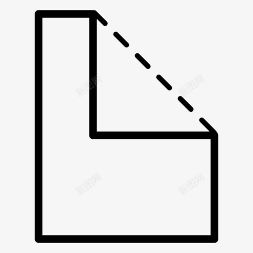 折叠折纸纸图标svg_新图网 https://ixintu.com 折叠 折纸 纸 飞机