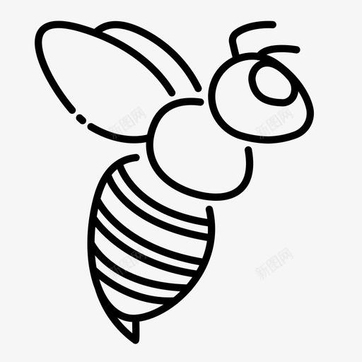 蜜蜂大黄蜂昆虫图标svg_新图网 https://ixintu.com 大自然 大黄蜂 昆虫 蜜蜂
