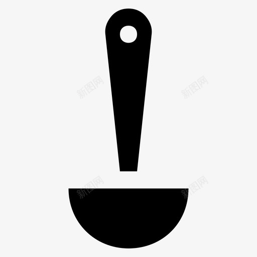 勺容量食物图标svg_新图网 https://ixintu.com 勺 厨房符号 容量 汤 量具 食物