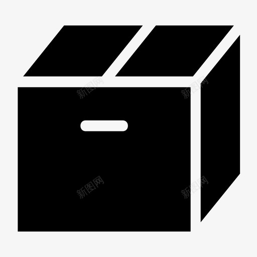 盒纸板纸箱图标svg_新图网 https://ixintu.com 包装 封闭盒 小盒 盒 纸板 纸箱