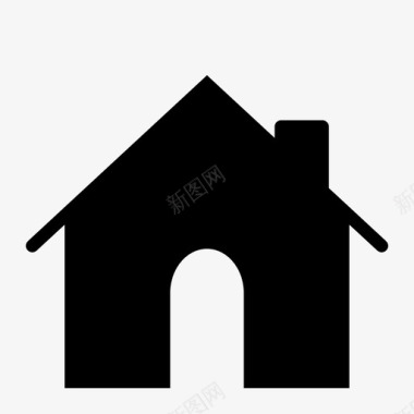 home烟囱房子图标图标