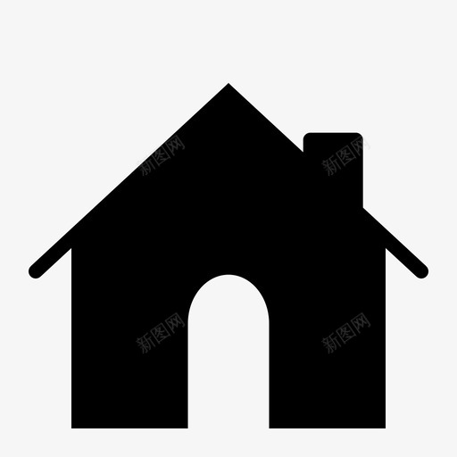 home烟囱房子图标svg_新图网 https://ixintu.com home ui基本lipoglyph 房子 烟囱 索引
