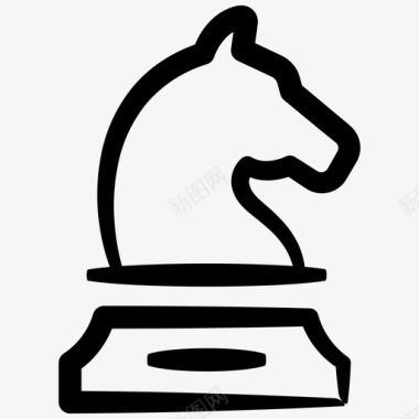 骑士商业骑士国际象棋骑士图标图标