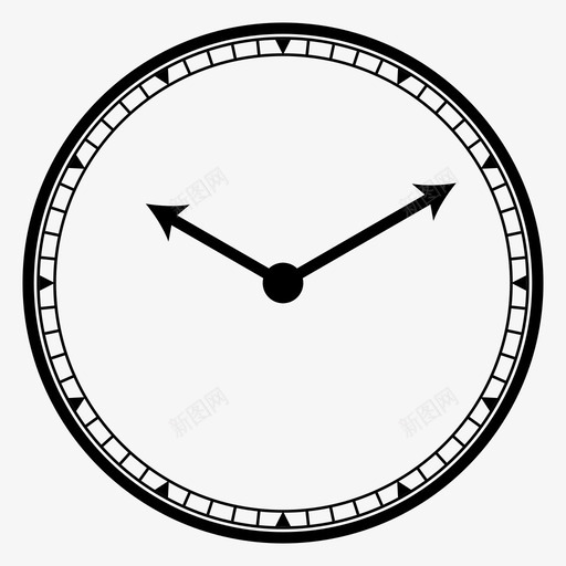 时钟模拟面图标svg_新图网 https://ixintu.com 手表 时钟 时间 模拟 面