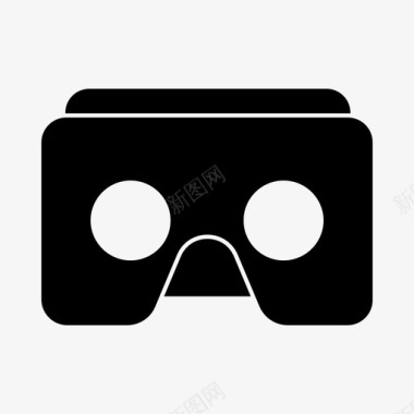 虚拟现实纸板虚拟现实护目镜图标图标