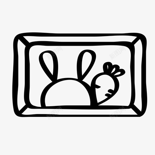 照片兔子图标svg_新图网 https://ixintu.com 兔子图标 图片 照片