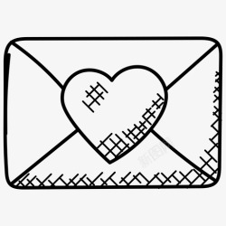 情书邮票巨幅情书情书浪漫图标高清图片