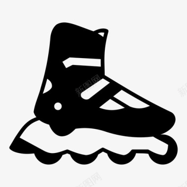 溜冰鞋溜冰滑雪图标图标