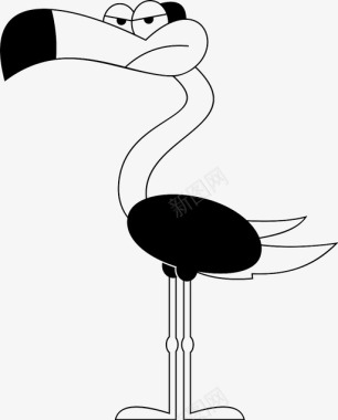 火烈鸟鸟图标图标