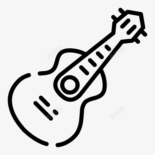 吉他教育游戏图标svg_新图网 https://ixintu.com 乐器 吉他 教育 教育线 游戏 音乐