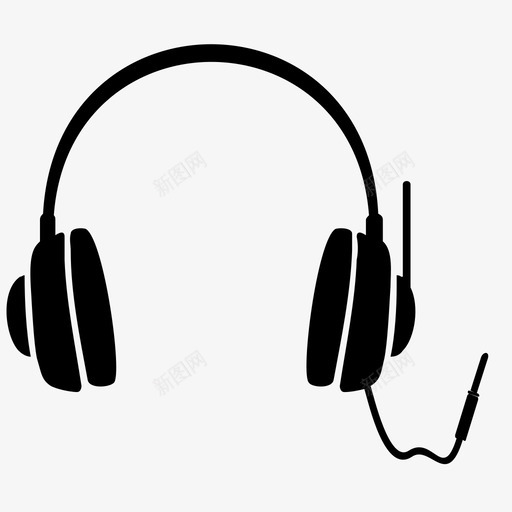 耳机音频输入图标svg_新图网 https://ixintu.com 声音 耳机 输入 音乐 音频