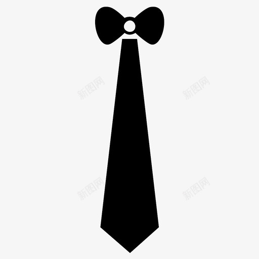 领带服装优雅图标svg_新图网 https://ixintu.com 优雅 时尚 服装 条纹 领带