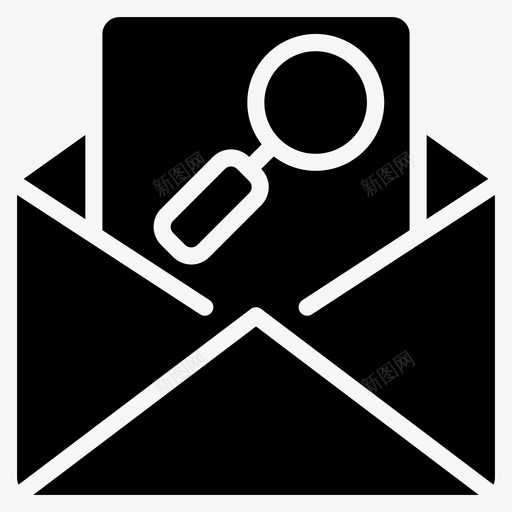 邮件搜索数据安全图标svg_新图网 https://ixintu.com 安全 数据 数据安全 邮件搜索