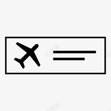 机票机场航班图标图标