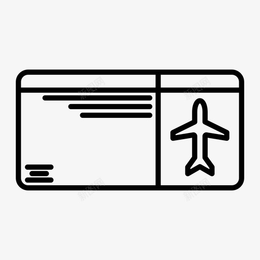 机票飞机票旅行图标svg_新图网 https://ixintu.com 旅行 机票 飞机票
