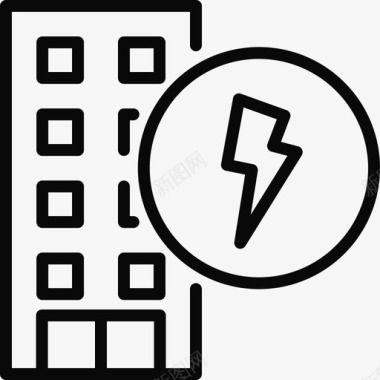 住房和公用事业电力能源账单图标图标